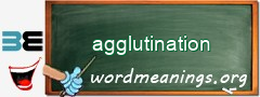 WordMeaning blackboard for agglutination